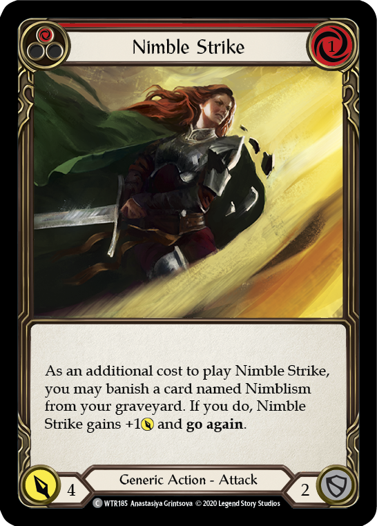 Nimble Strike (Red) [U-WTR185] (Welcome to Rathe Unlimited)  Unlimited Normal | Kessel Run Games Inc. 