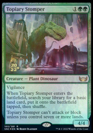 Topiary Stomper [Streets of New Capenna Prerelease Promos] | Kessel Run Games Inc. 