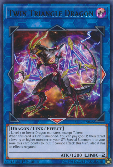 Twin Triangle Dragon [CIBR-EN046] Rare | Kessel Run Games Inc. 