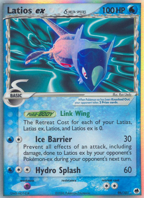 Latios ex (96/101) (Delta Species) [EX: Dragon Frontiers] | Kessel Run Games Inc. 