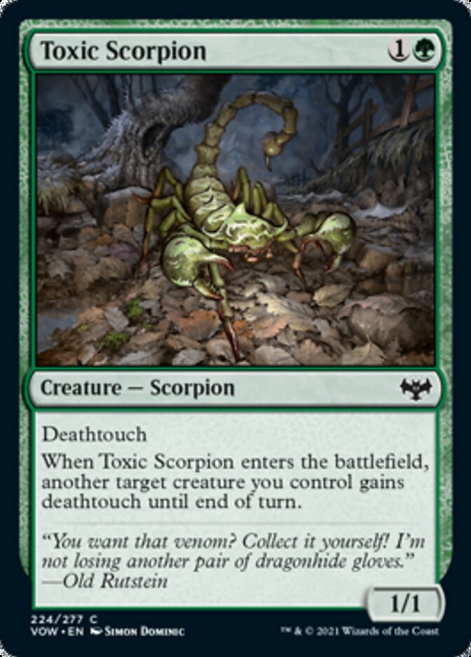 Toxic Scorpion [Innistrad: Crimson Vow] | Kessel Run Games Inc. 