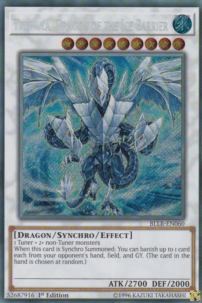 Trishula, Dragon of the Ice Barrier [BLLR-EN060] Secret Rare | Kessel Run Games Inc. 