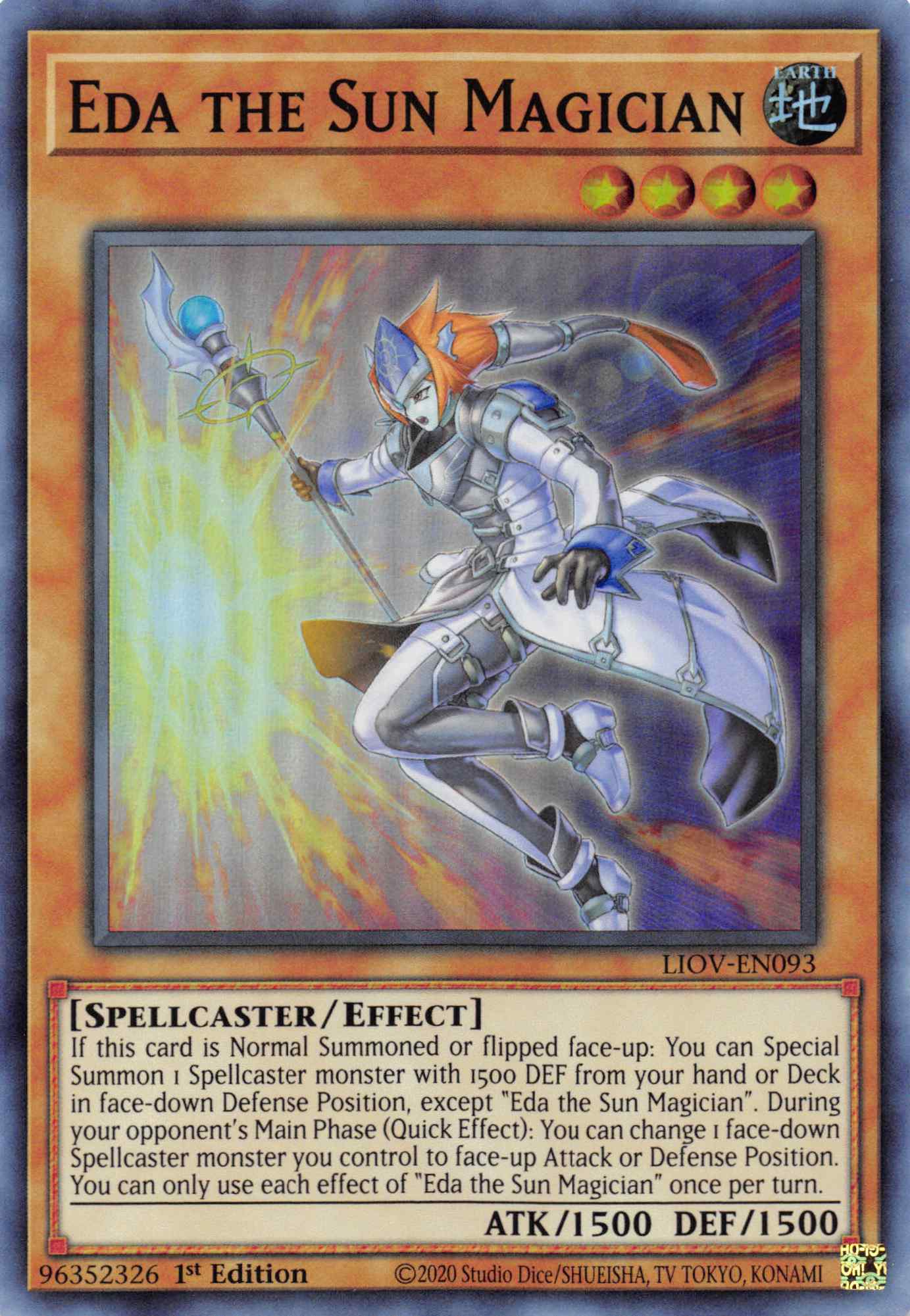 Eda the Sun Magician [LIOV-EN093] Super Rare | Kessel Run Games Inc. 