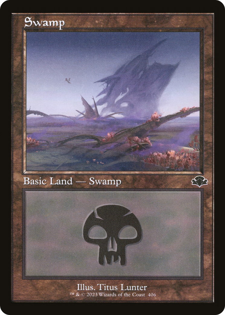 Swamp (406) (Retro) [Dominaria Remastered] | Kessel Run Games Inc. 
