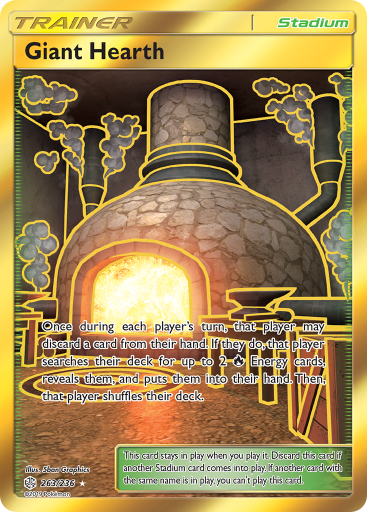 Giant Hearth (263/236) [Sun & Moon: Cosmic Eclipse] | Kessel Run Games Inc. 