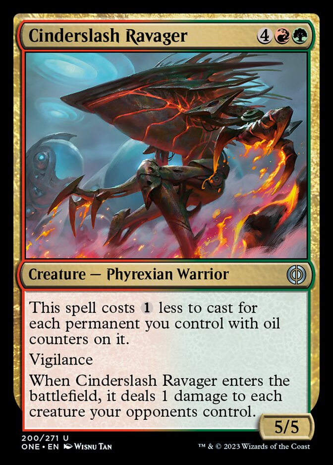 Cinderslash Ravager [Phyrexia: All Will Be One] | Kessel Run Games Inc. 