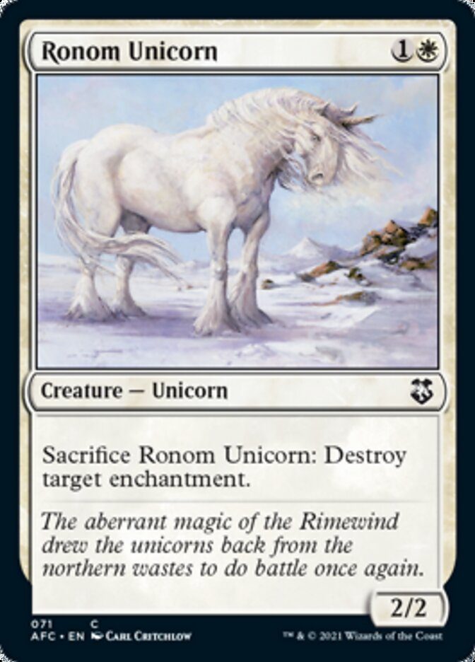 Ronom Unicorn [Dungeons & Dragons: Adventures in the Forgotten Realms Commander] | Kessel Run Games Inc. 