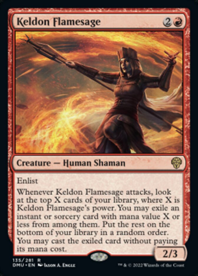 Keldon Flamesage [Dominaria United] | Kessel Run Games Inc. 