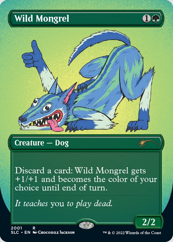 Wild Mongrel (Borderless) [Secret Lair 30th Anniversary Countdown Kit] | Kessel Run Games Inc. 