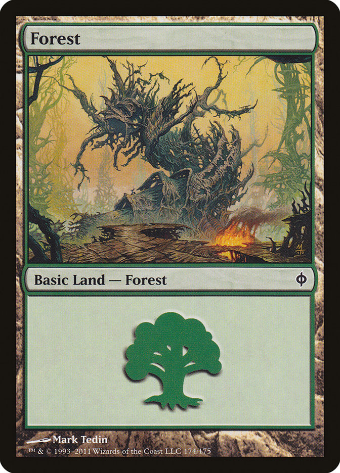 Forest (174) [New Phyrexia] | Kessel Run Games Inc. 