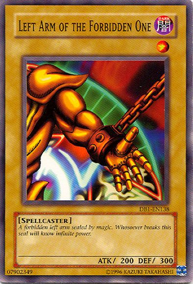 Left Arm of the Forbidden One [DB1-EN138] Common | Kessel Run Games Inc. 