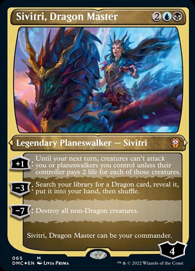 Sivitri, Dragon Master (Foil Etched) [Dominaria United Commander] | Kessel Run Games Inc. 
