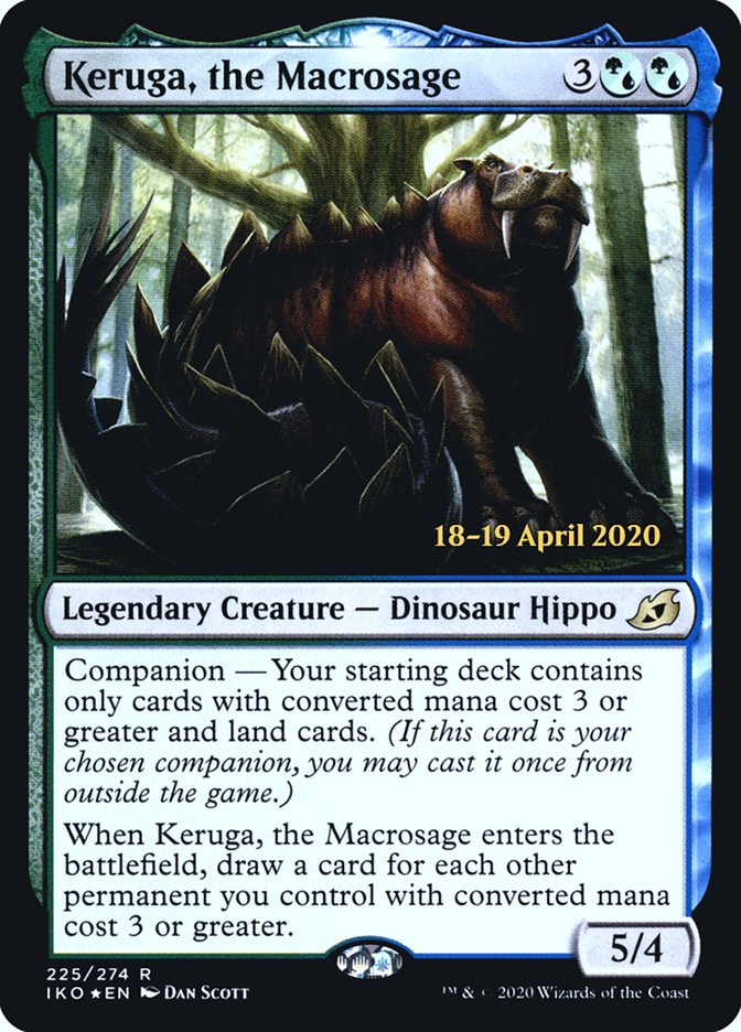 Keruga, the Macrosage [Ikoria: Lair of Behemoths Prerelease Promos] | Kessel Run Games Inc. 