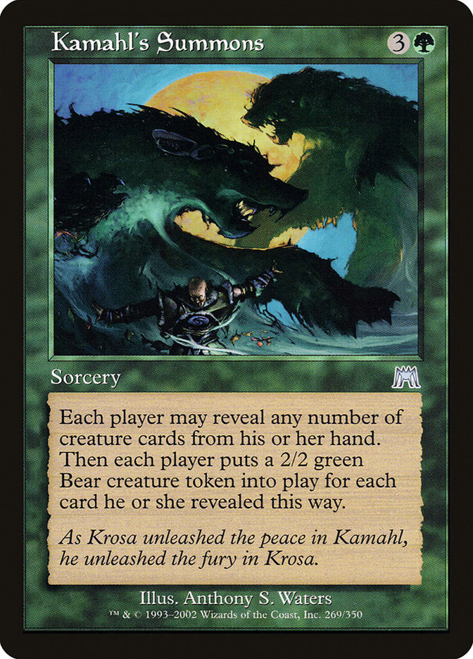 Kamahl's Summons [Onslaught] | Kessel Run Games Inc. 