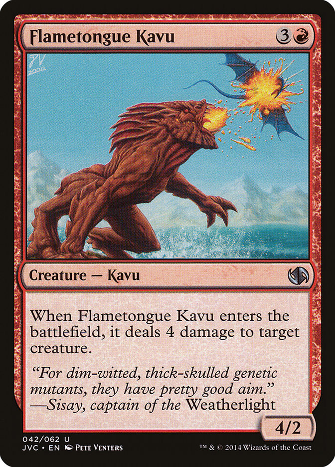 Flametongue Kavu [Duel Decks Anthology] | Kessel Run Games Inc. 