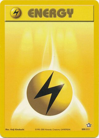 Lightning Energy (109/111) [Neo Genesis Unlimited] | Kessel Run Games Inc. 