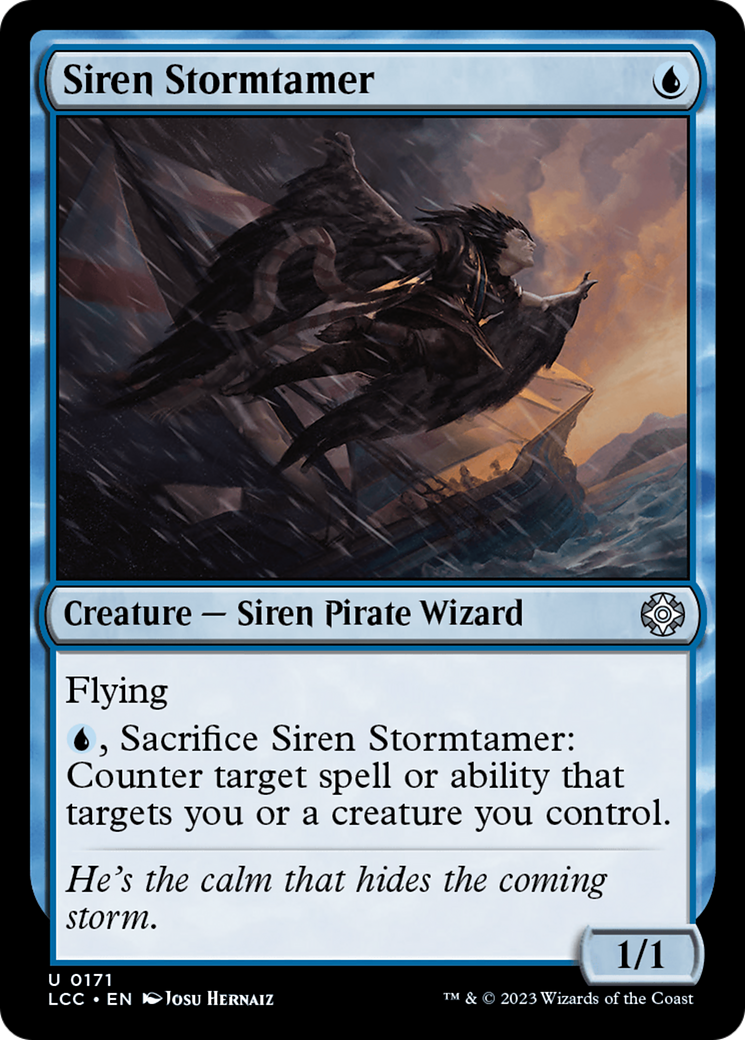 Siren Stormtamer [The Lost Caverns of Ixalan Commander] | Kessel Run Games Inc. 