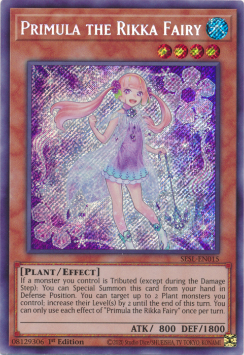 Primula the Rikka Fairy [SESL-EN015] Secret Rare | Kessel Run Games Inc. 