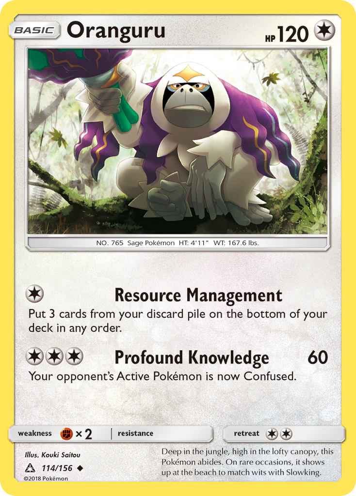 Oranguru (114/156) [Sun & Moon: Ultra Prism] | Kessel Run Games Inc. 