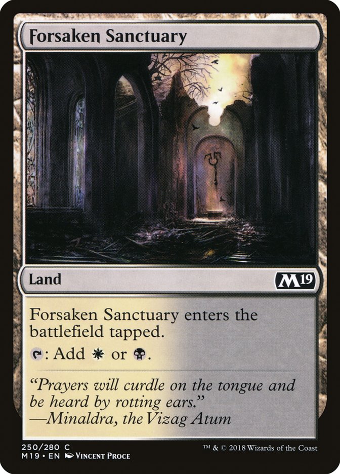 Forsaken Sanctuary [Core Set 2019] | Kessel Run Games Inc. 