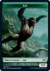 Ape // Beast Double-Sided Token [Double Masters Tokens] | Kessel Run Games Inc. 