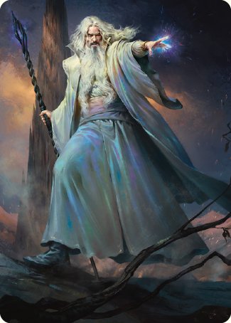 Saruman of Many Colors Art Card [The Lord of the Rings: Tales of Middle-earth Art Series] | Kessel Run Games Inc. 