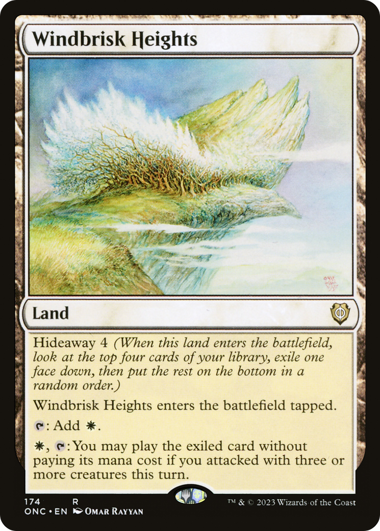 Windbrisk Heights [Phyrexia: All Will Be One Commander] | Kessel Run Games Inc. 