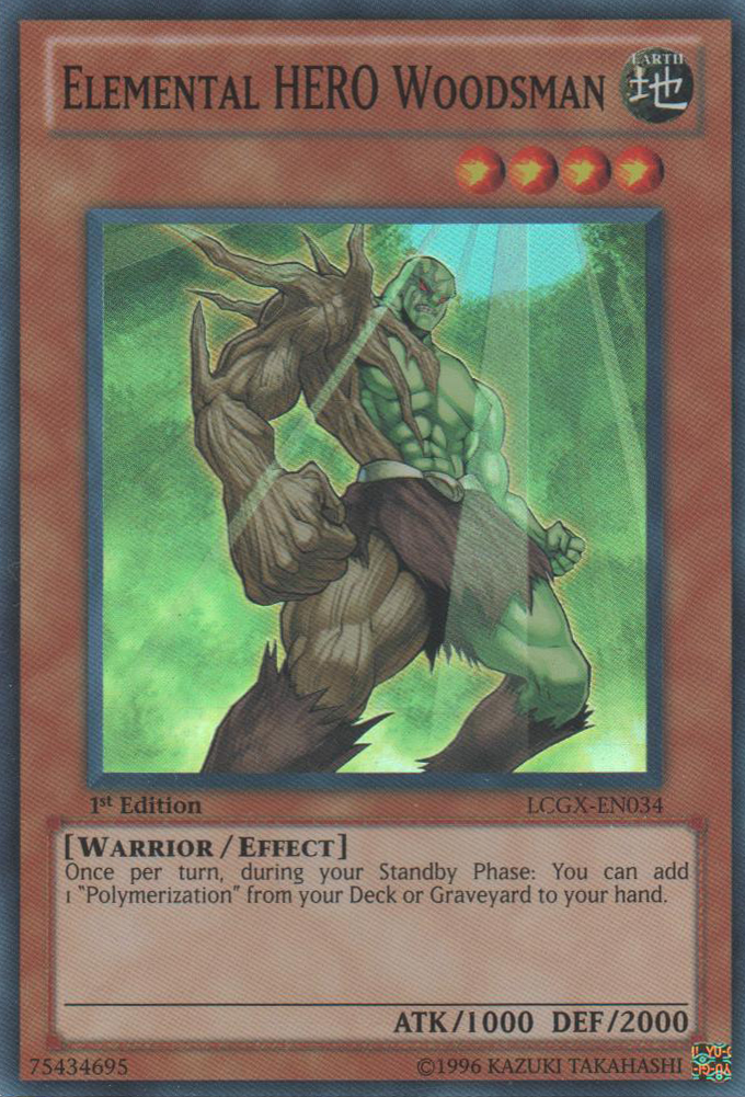 Elemental HERO Woodsman [LCGX-EN034] Super Rare | Kessel Run Games Inc. 