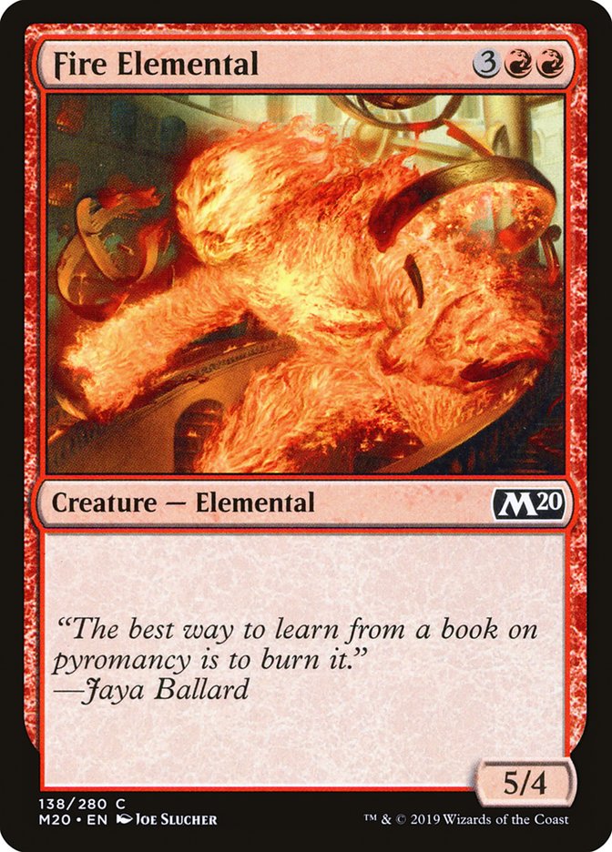 Fire Elemental [Core Set 2020] | Kessel Run Games Inc. 