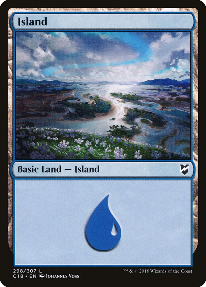 Island (298) [Commander 2018] | Kessel Run Games Inc. 