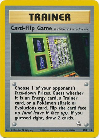 Card-Flip Game (92/111) [Neo Genesis Unlimited] | Kessel Run Games Inc. 