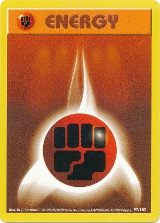 Fighting Energy (97/102) [Base Set Shadowless Unlimited] | Kessel Run Games Inc. 