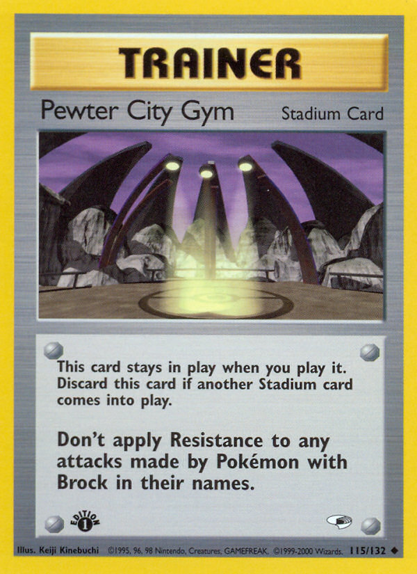 Pewter City Gym (115/132) [Gym Heroes 1st Edition] | Kessel Run Games Inc. 