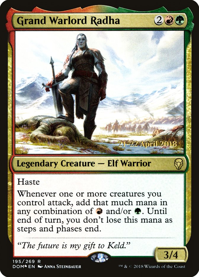 Grand Warlord Radha [Dominaria Prerelease Promos] | Kessel Run Games Inc. 