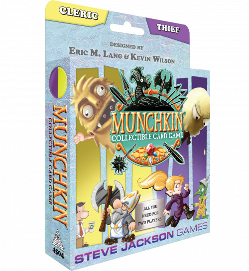 Munchkin Collectible Card Game Cleric & Thief Starter Set | Kessel Run Games Inc. 