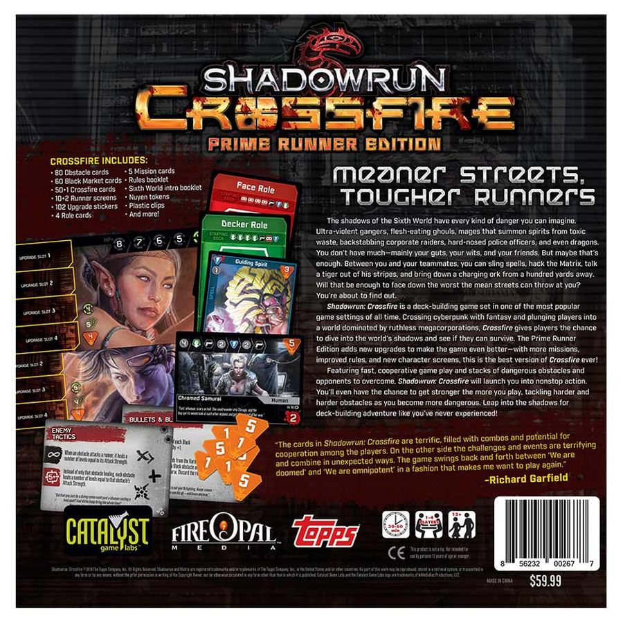 Shadowrun Crossfire: Prime Runner Edition | Kessel Run Games Inc. 