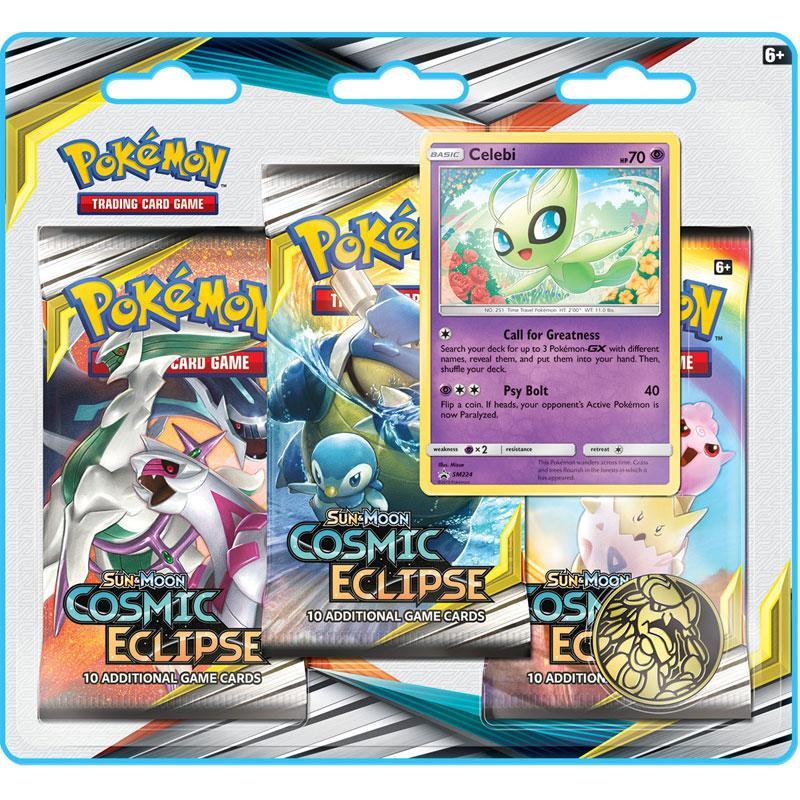 Pokémon TCG: Cosmic Eclipse 3 Booster Blister Pack | Kessel Run Games Inc. 
