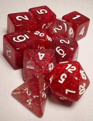 Koplow 10pc Polyhedral Dice Cube: Glitter | Kessel Run Games Inc. 