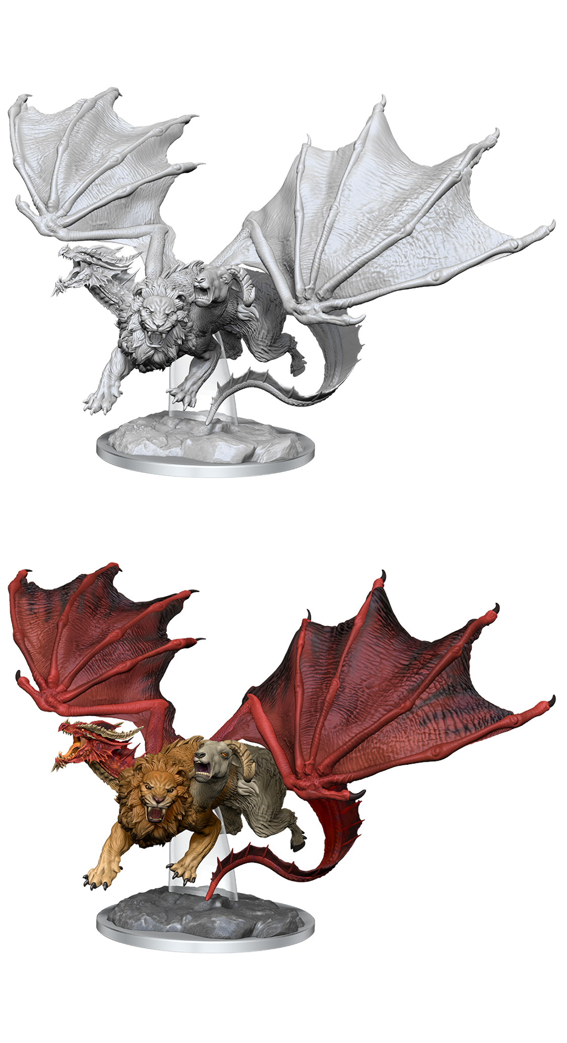 Chimera - Dungeons and Dragons unpainted minis WV16 | Kessel Run Games Inc. 