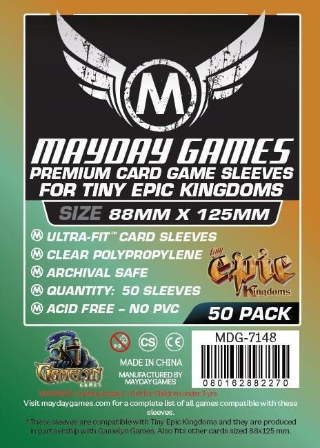 Mayday Games Premium "Tiny Epic Kingdoms" (88x125mm) 50ct | Kessel Run Games Inc. 
